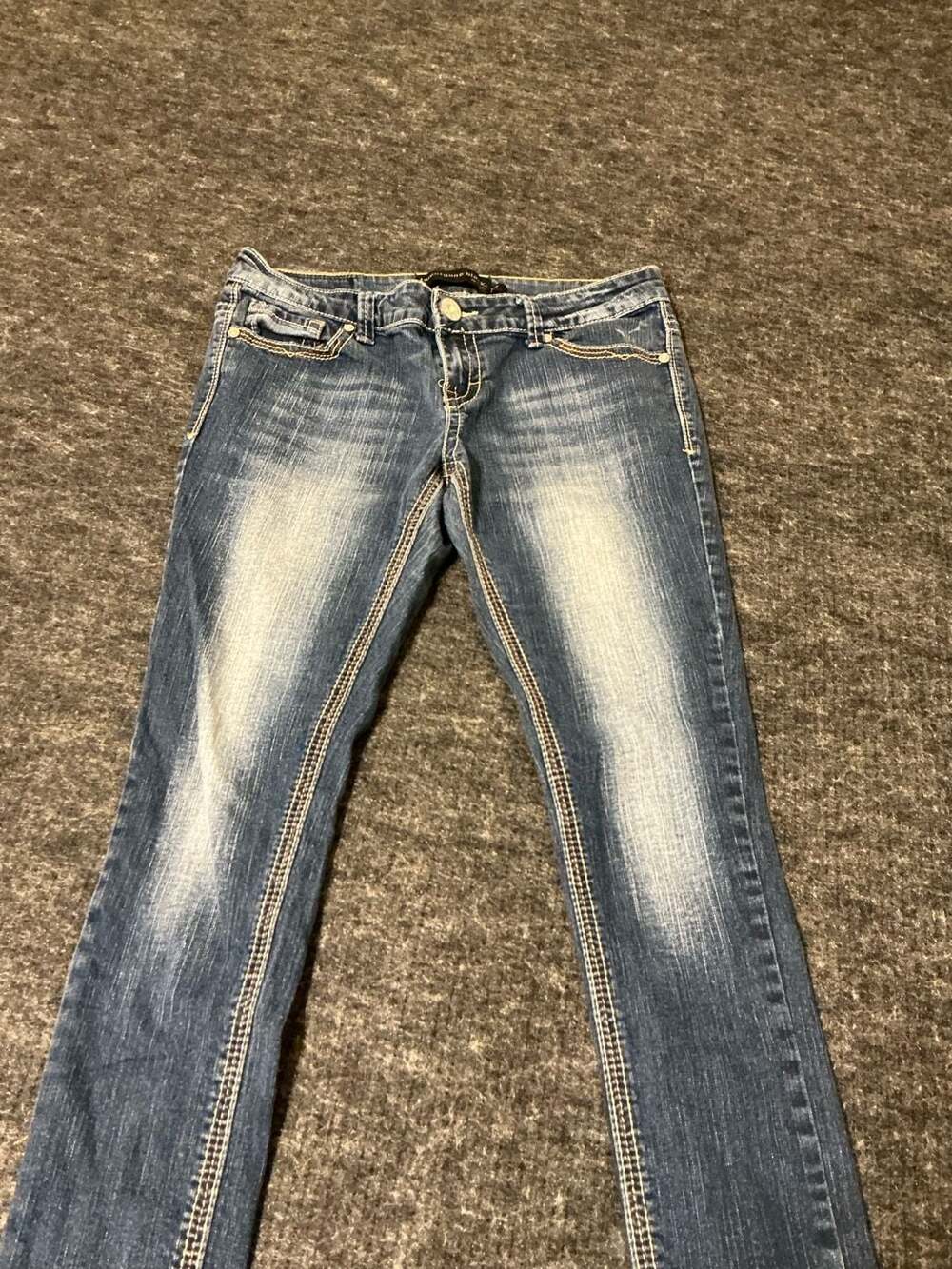 twentyone black by rue21 Super Skinny Regular Blue Denim Jeans Size 7/8R